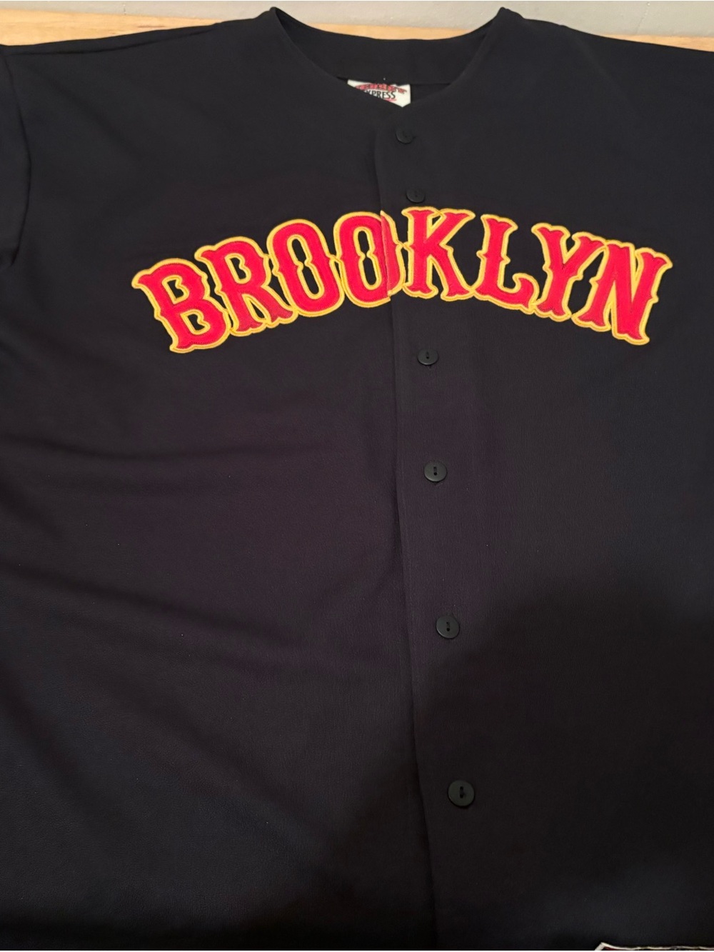 Black Jersey Express Brooklyn Dodgers Cyclones Size XL MILB Minors Red Yellow